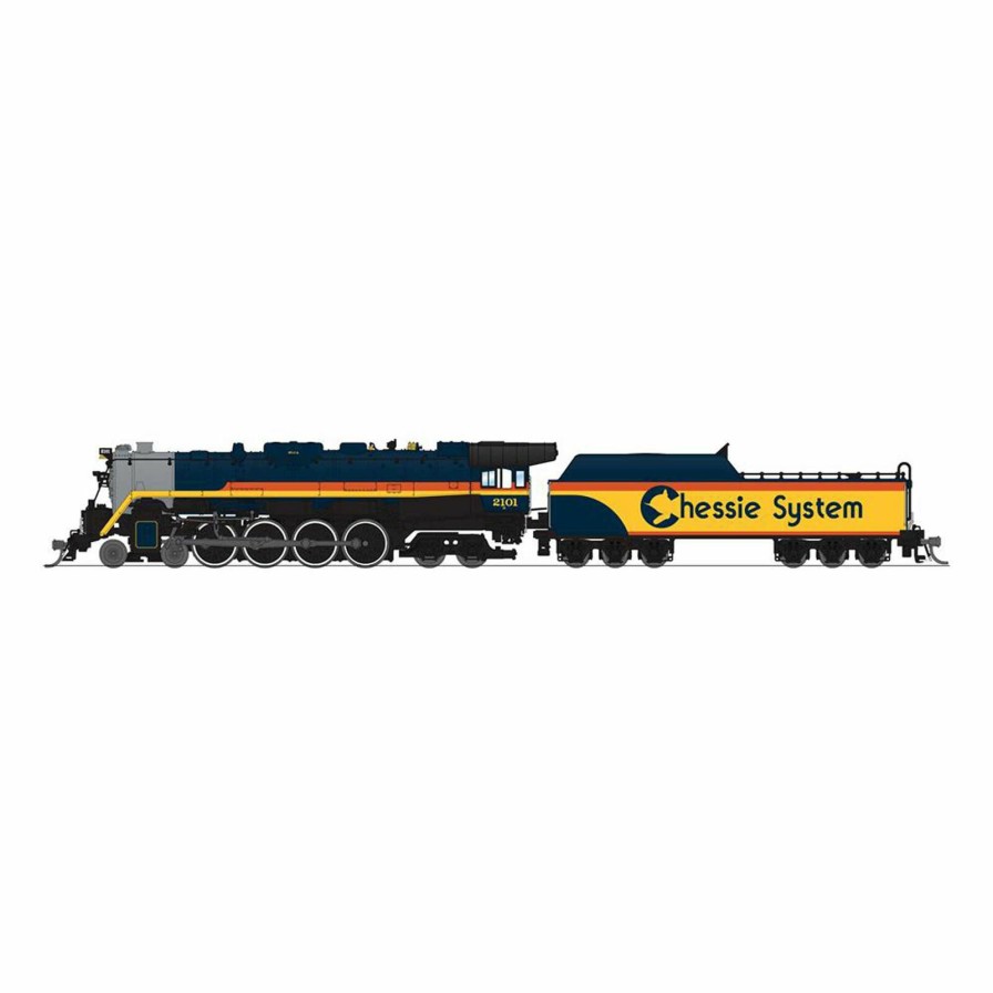 Locomotives * | Broadway Limited Imports N 4-8-4 T1 Locomotive, Chessie Steam, Paragon 4, Reading #2101