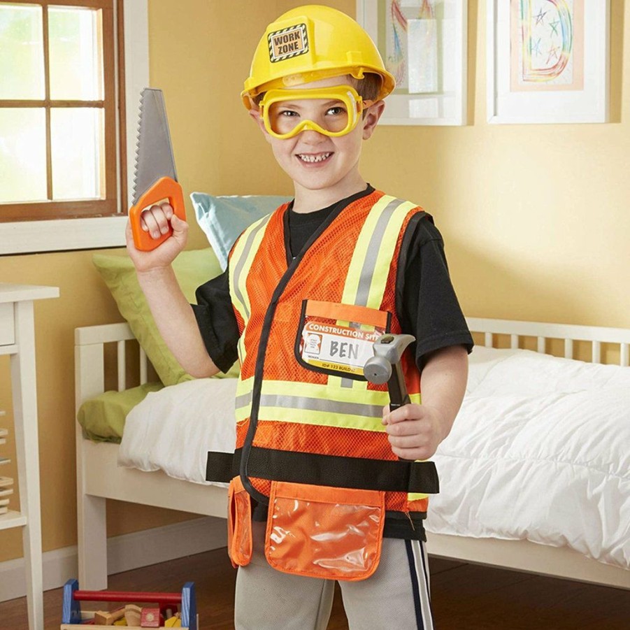 Young Builders * | Melissa And Doug Construction Worker Role Play