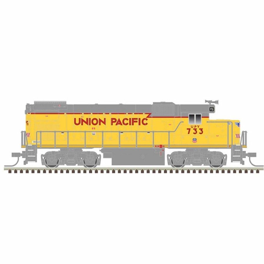 Locomotives * | Atlas Model Railroad N Gp15-1 Loco Up (Baby Wings) 733, Yellow/Red/Gray