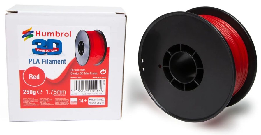 3D Printing * | Humbrol Pla Filament 1.75Mm 250G Red