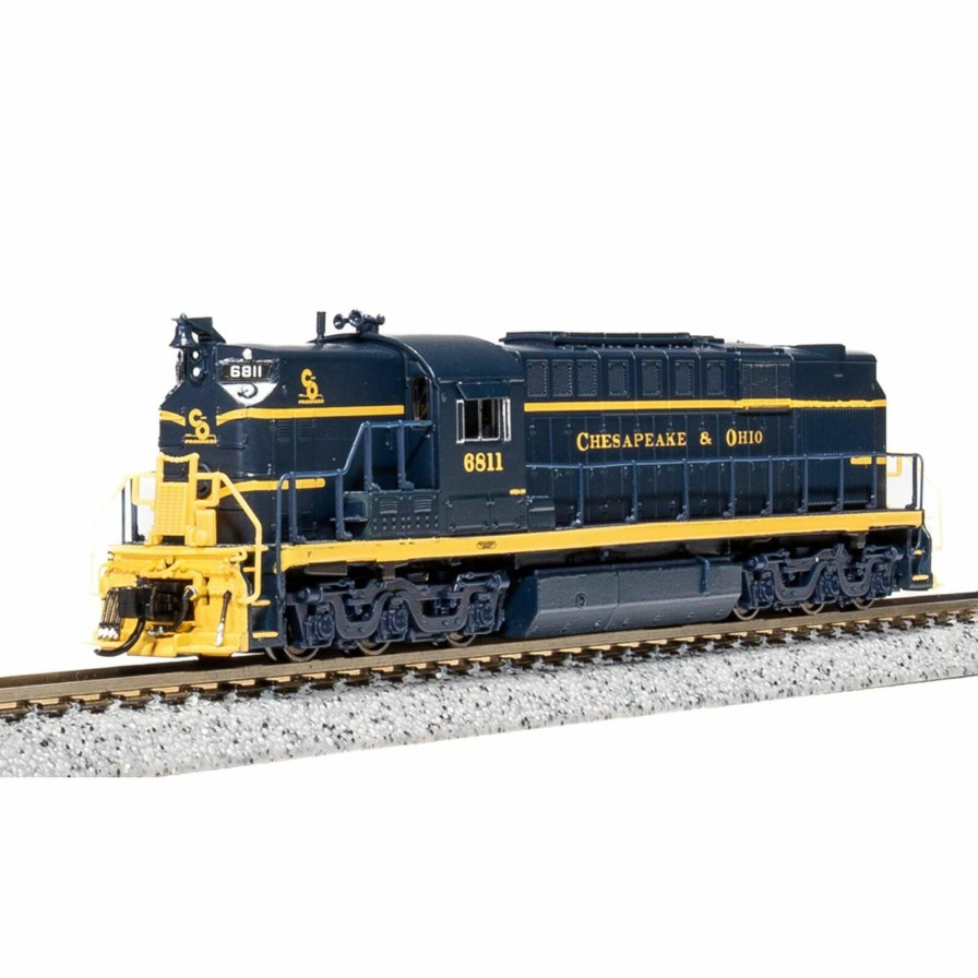 Locomotives * | Broadway Limited Imports N Alco Rsd-7 Locomotive, Blue & Yellow, Paragon4, C&O #6811