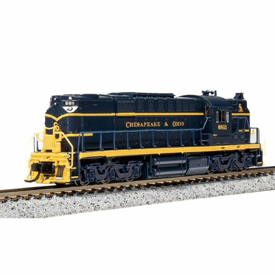 Locomotives * | Broadway Limited Imports N Alco Rsd-7 Locomotive, Blue & Yellow, Paragon4, C&O #6811