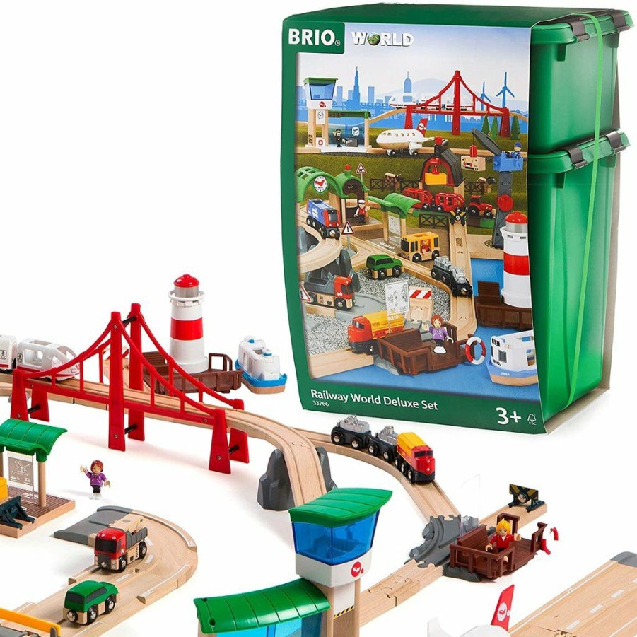 Young Builders * | Brio Railway World Deluxe Set