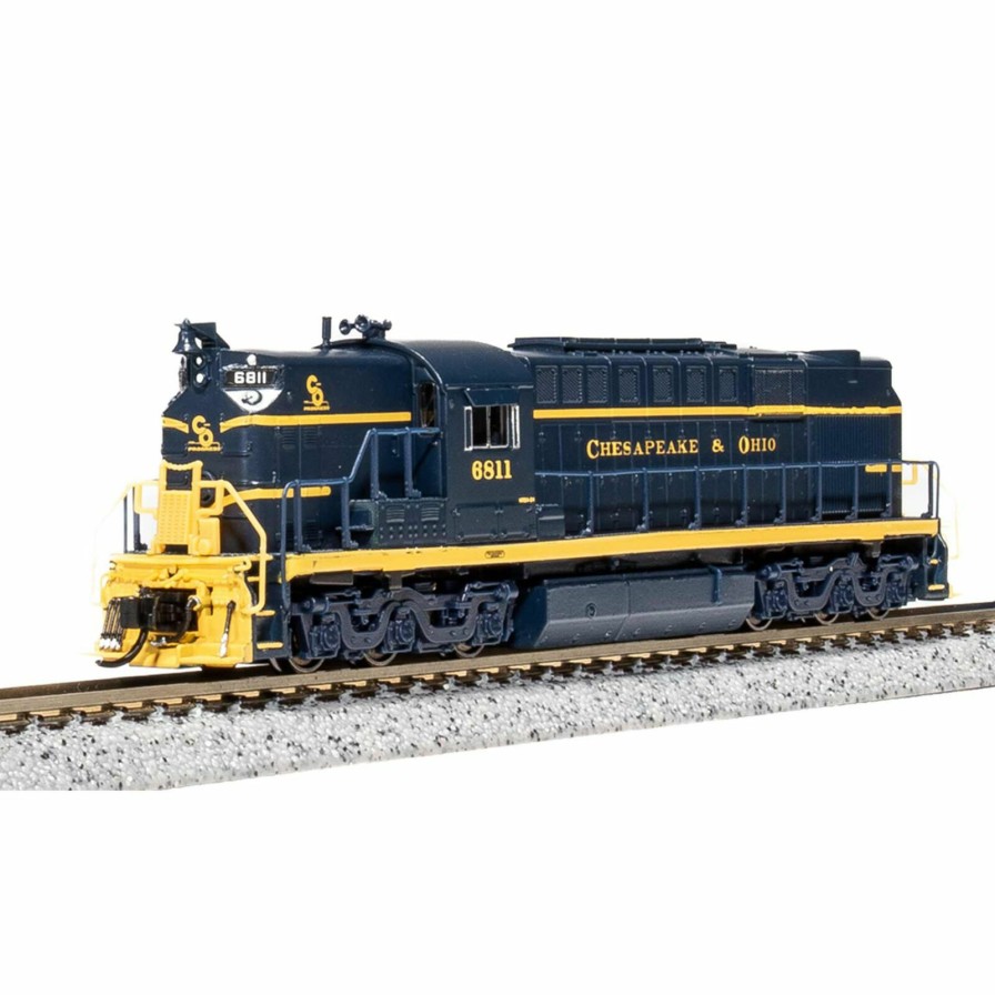 Locomotives * | Broadway Limited Imports N Alco Rsd-7 Locomotive, Blue & Yellow, Paragon4, C&O #6805