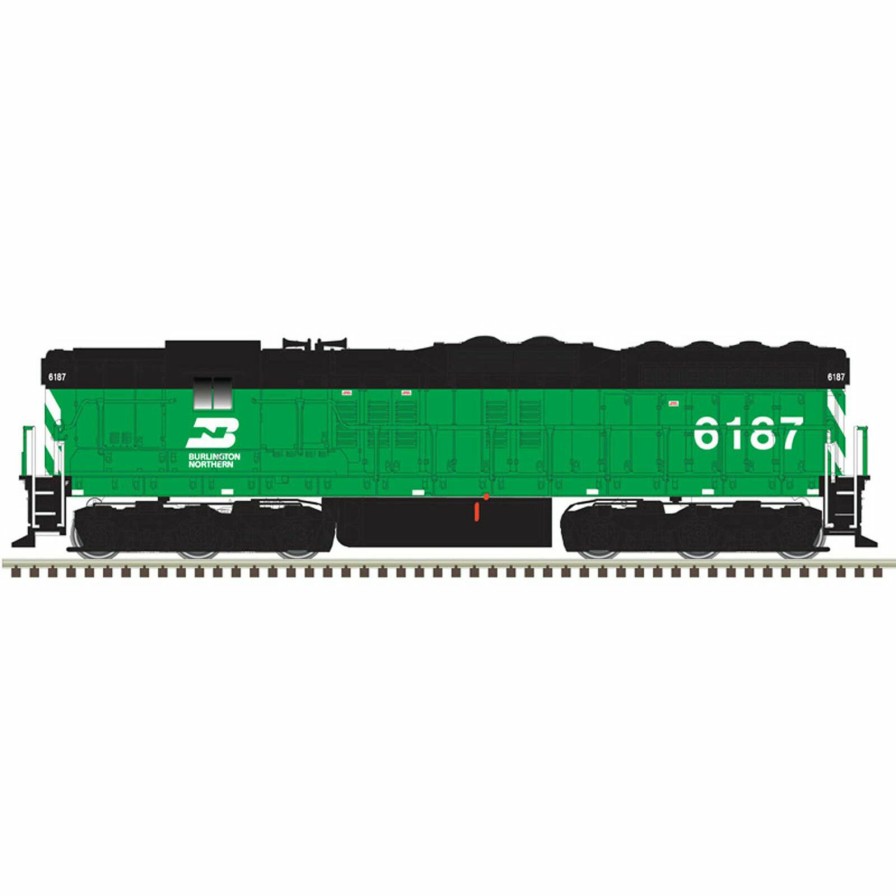 Locomotives * | Atlas Model Railroad Classic N Sd-9 Silver Loco Burlington Northern6187