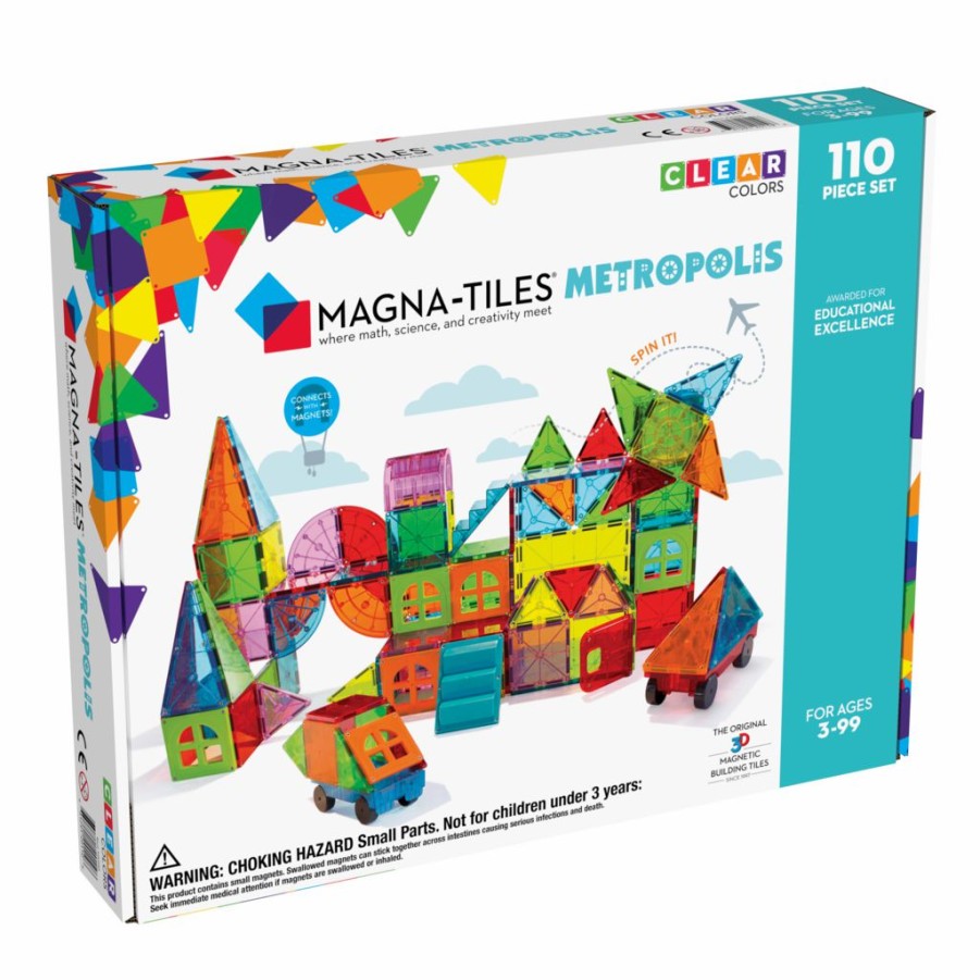 Young Builders * | Valtech! Co Magna-Tiles Metropolis 110 Pc Set