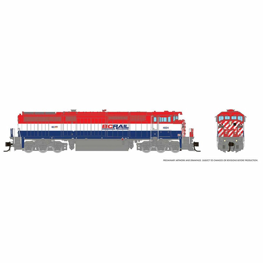 Locomotives * | Rapido Trains Inc. N Dash8-40Cm Locomotive With Dcc & Sound, Bcr #4607