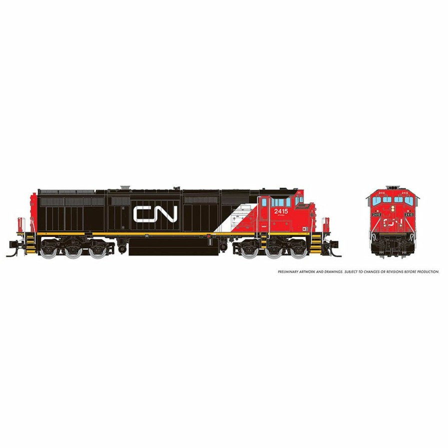 Locomotives * | Rapido Trains Inc. N Dash8-40Cm Locomotive, Cn #2434