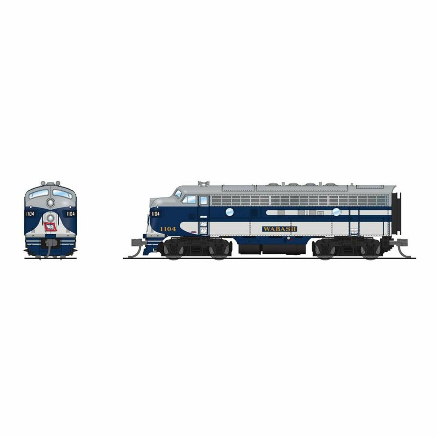 Locomotives * | Broadway Limited Imports N Emd F7A Locomotive, As-Delivered, Paragon4, Wab #1104A