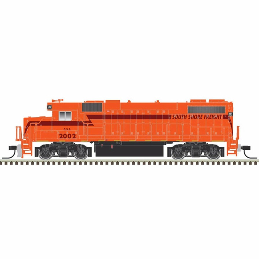 Locomotives * | Atlas Model Railroad N Gp38-2 Phase Ii South Shore Freight #2002, Silver