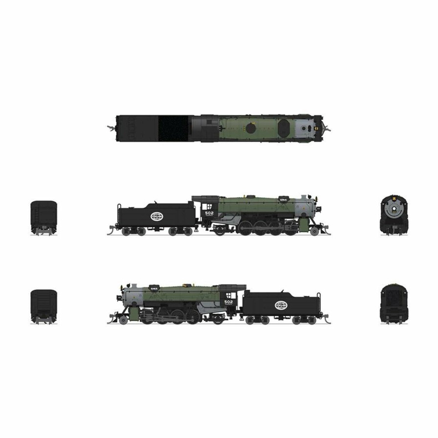 Locomotives * | Broadway Limited Imports N Usra Heavy Mikado 2-8-0 Steam Locomotive, Sps 509, Glacier Green Paragon4