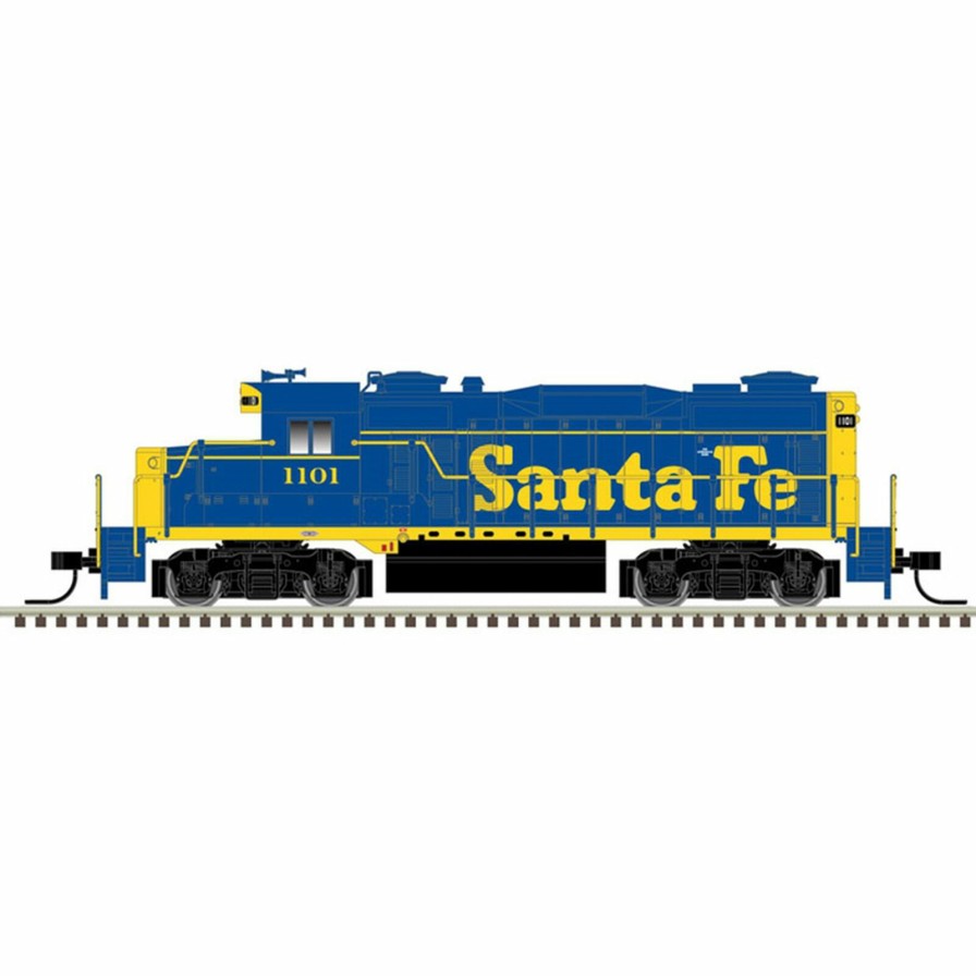 Locomotives * | Atlas Model Railroad N Gp-20 With Dcc & Sound Sf Blue/Yellow #1154