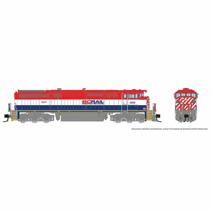 Locomotives * | Rapido Trains Inc. N Dash8-40Cm Locomotive, Bcr #4612