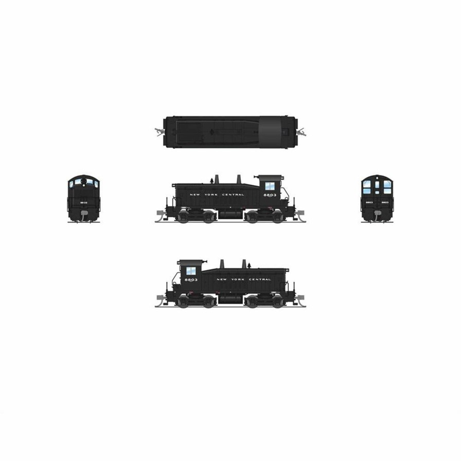 Locomotives * | Broadway Limited Imports N Emd Nw2 Locomotive, Nyc 8809, Black With White, Paragon4