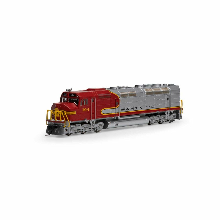 Locomotives * | Athearn N Fp45/Dcc & Snd,Sf/Red & Silver/Small Letter #104