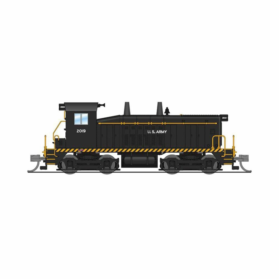 Locomotives * | Broadway Limited Imports N Emd Sw8 Locomotive, Usax 2019, Black With "Us Army" Paragon4