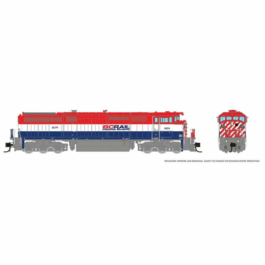 Locomotives * | Rapido Trains Inc. N Dash8-40Cm Locomotive, Bcr #4603