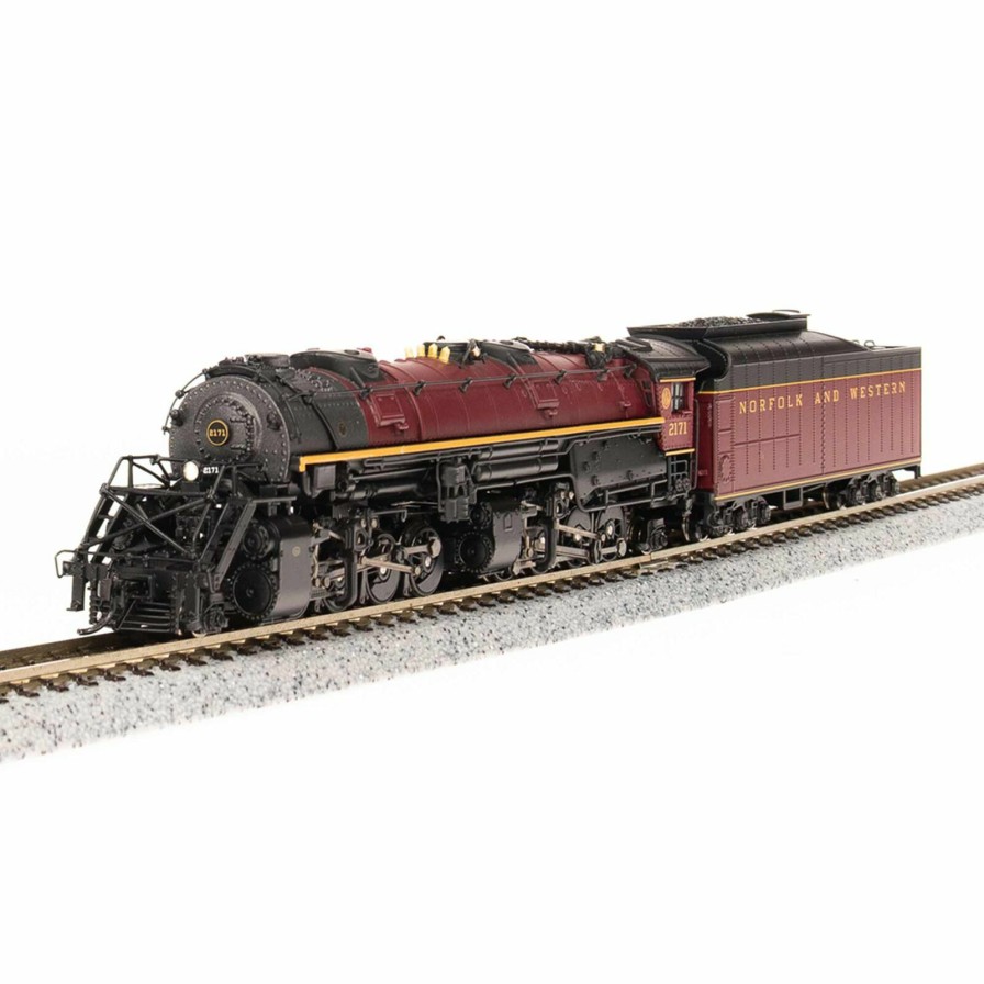 Locomotives * | Broadway Limited Imports N 2-8-8-2 Y6B Locomotive, Maroon, 22I With Tender, Paragon 4, N&W #2171