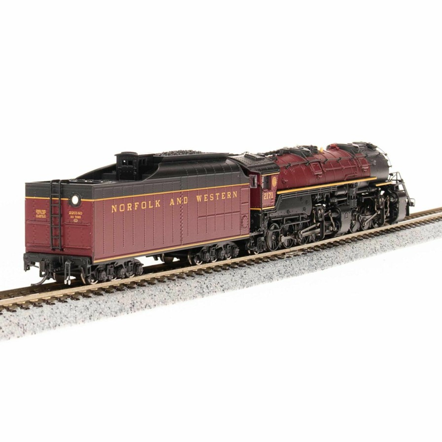 Locomotives * | Broadway Limited Imports N 2-8-8-2 Y6B Locomotive, Maroon, 22I With Tender, Paragon 4, N&W #2171