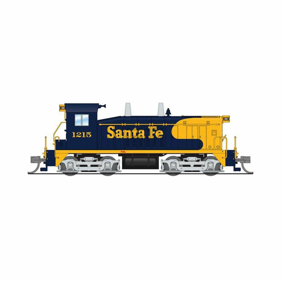 Locomotives * | Broadway Limited Imports N Emd Nw2 Locomotive, Atsf 1217, Yellow Bonnet, Paragon4