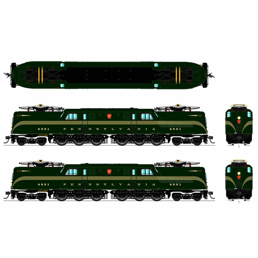 Locomotives * | Broadway Limited Imports N Gg1 W Dcc & Paragon 3 Prr #4801