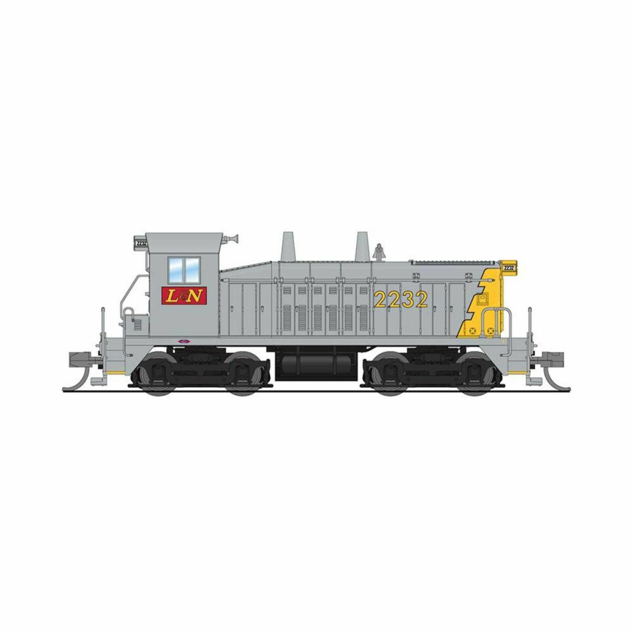 Locomotives * | Broadway Limited Imports N Emd Sw7 Locomotive, L&N 2232, Gray & Yellow, Paragon4