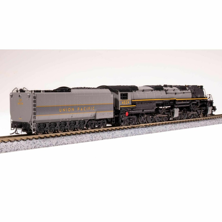 Locomotives * | Broadway Limited Imports N Big Boy Gray With Yellow Wilson Aftercooler Paragon 4 Up 4024