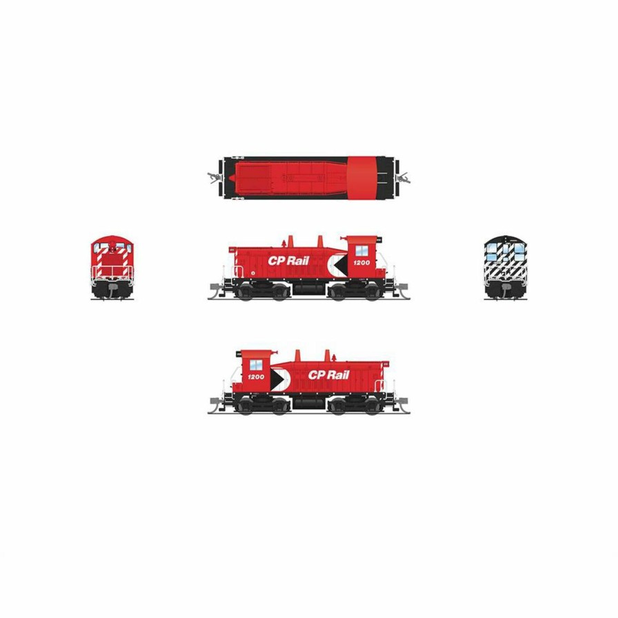 Locomotives * | Broadway Limited Imports N Emd Sw9 Locomotive, Cp 1200, Multimark Scheme, Paragon4