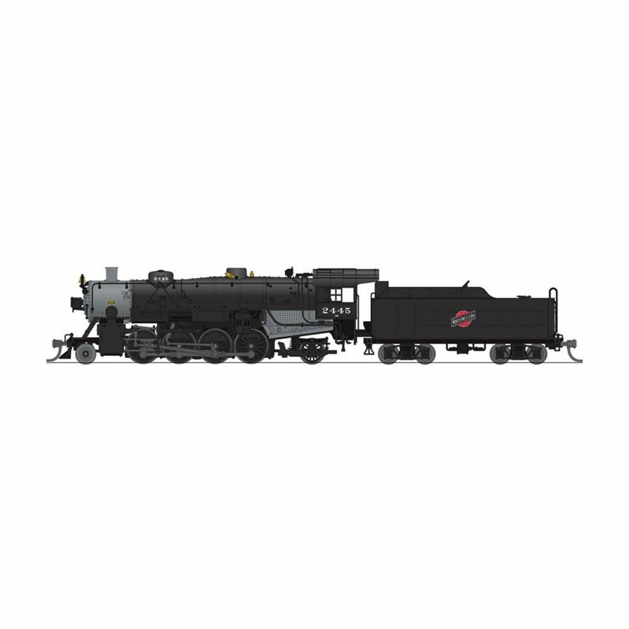 Locomotives * | Broadway Limited Imports N Usra Light Mikado 2-8-0 Steam Locomotive, Cnw 2445, Paragon4