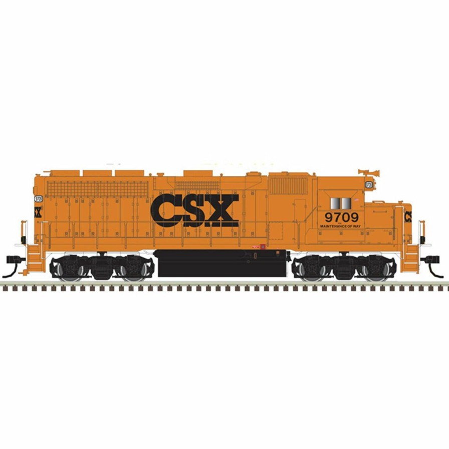 Locomotives * | Atlas Model Railroad N Gp 40 Loco Csx (Mow) 9720, Orange/Black