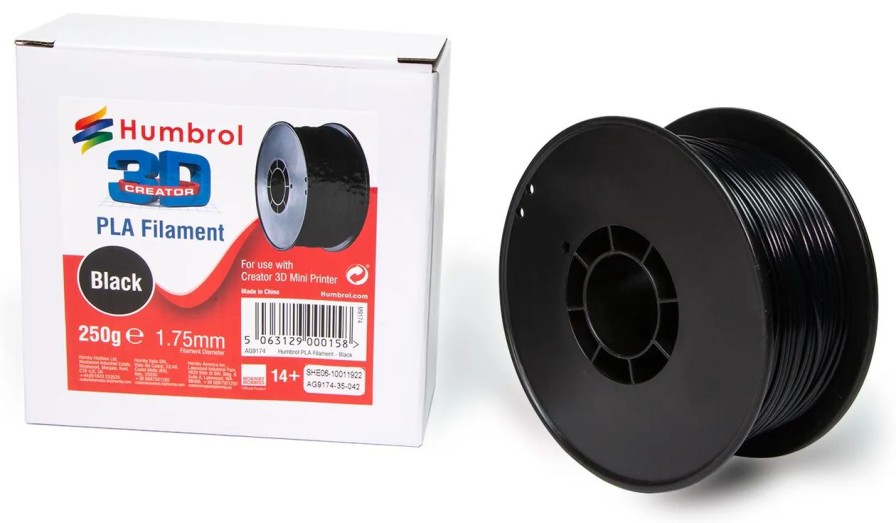 3D Printing * | Humbrol Pla Filament 1.75Mm 250G Black