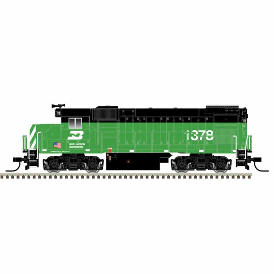 Locomotives * | Atlas Model Railroad N Gp15-1 Loco Burlington Northern 1378, Green/White