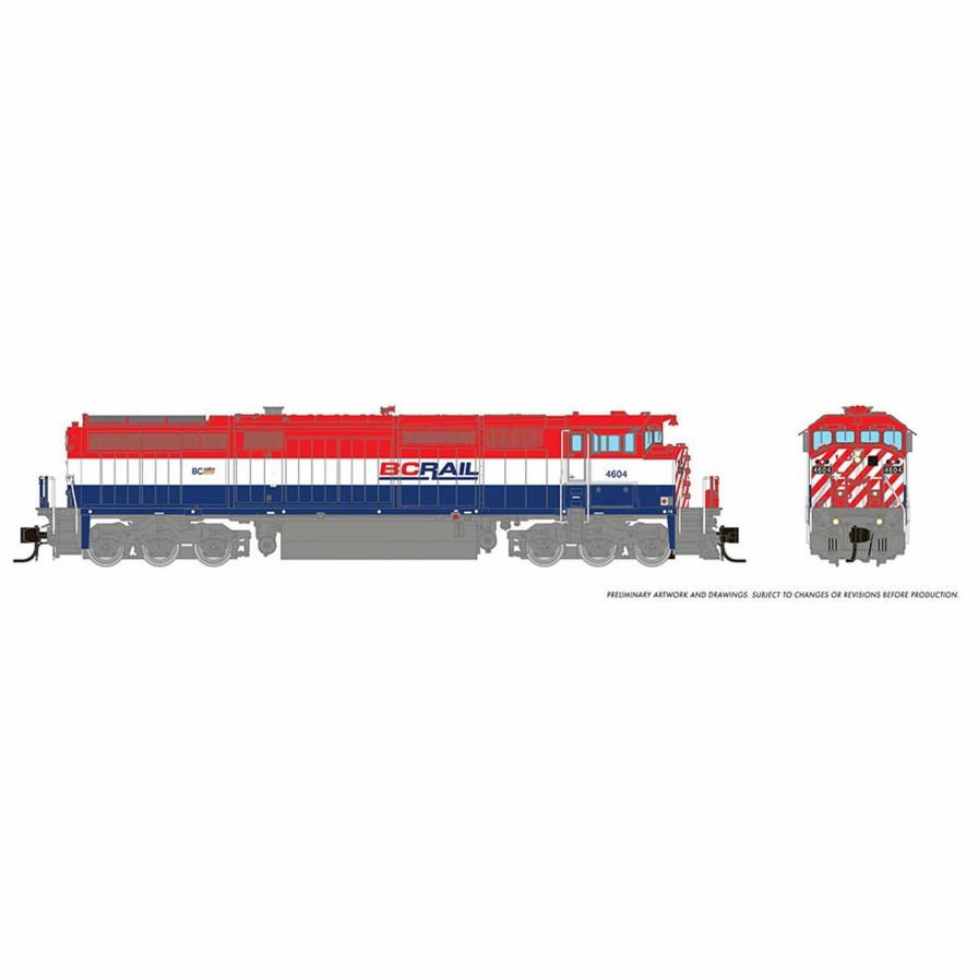 Locomotives * | Rapido Trains Inc. N Dash8-40Cm Locomotive With Dcc & Sound, Bcr #4603